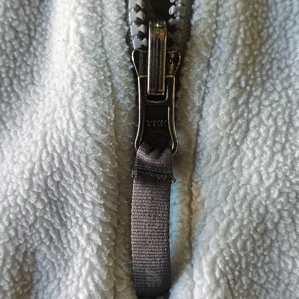 The North Face Jacket Girls Large White Gray Polartec Denali Fleece Gorpcore - Picture 10 of 16